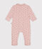 Pigiama in cotone con stampa neonato rosa SALINE/ ROSEWOOD