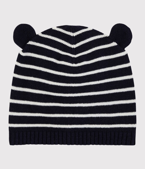 Cappello in cotone a righe. blu SMOKING/bianco MARSHMALLOW