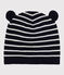 Cappello in cotone a righe. blu SMOKING/bianco MARSHMALLOW