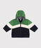 Piumino color block con cappuccio neonato PALMERAIE/ MULTICO