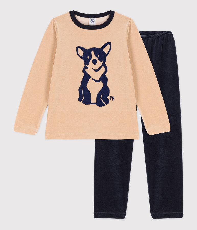 Pigiama bambino in ciniglia TRENCH/ MULTICO