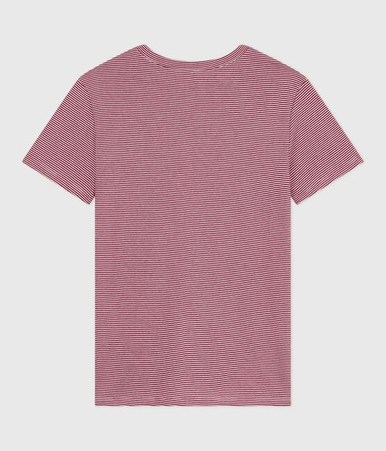 T-shirt L'Iconique a maniche corte in cotone donna rosso AMARANTE/ MARSHMALLOW
