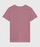 T-shirt L'Iconique a maniche corte in cotone donna rosso AMARANTE/ MARSHMALLOW