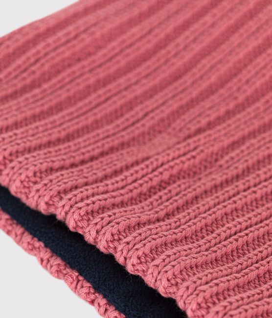 Snood in maglia foderata in pile bambino rosa ROSEWOOD