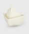 Giocattolo da bagno a barchetta in silicone per neonato bianco MARSHMALLOW