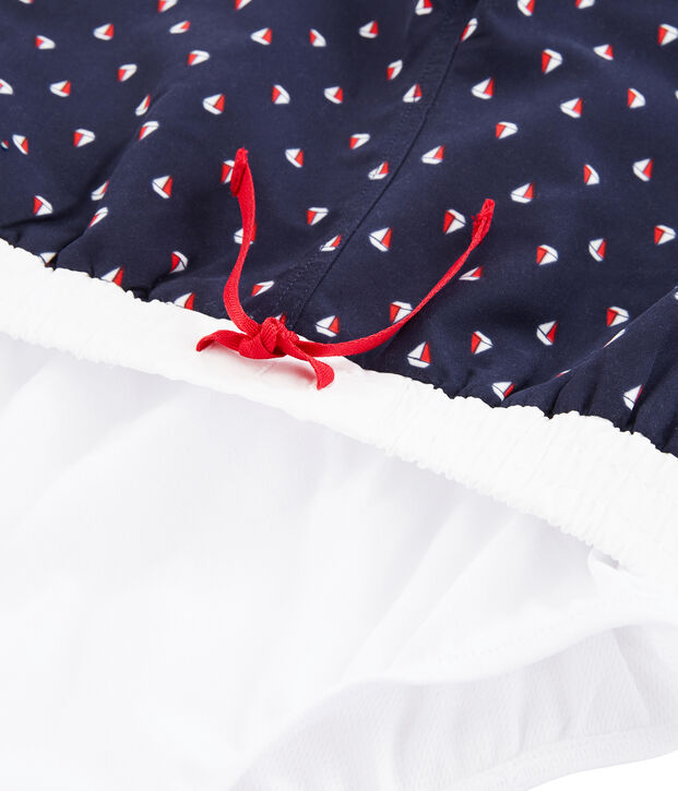 Shorts mare stampati bambino blu/multicolore