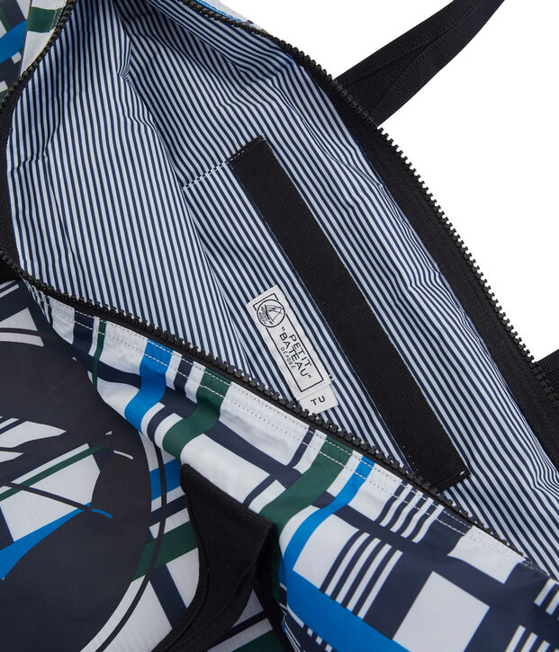 Borsa a scacchi donna bianco/multicolore