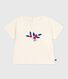 T-shirt a maniche lunghe in cotone con cuore stampato neonata