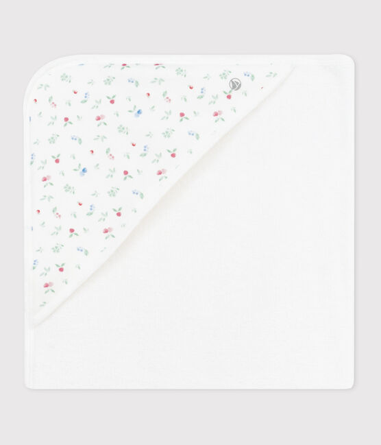 Asciugamano quadrato da bagno in cotone per neonati bianco MARSHMALLOW/bianco MULTICO