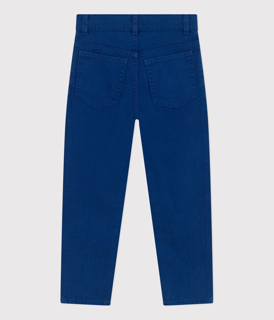Pantalone dritto in denim colorato bambino blu INCOGNITO