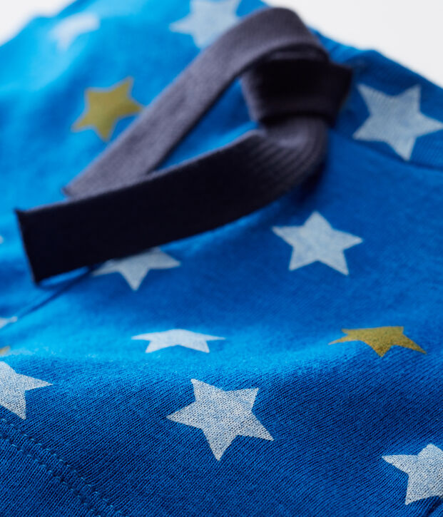 Short beb&egrave; maschio fantasia blu/multicolore