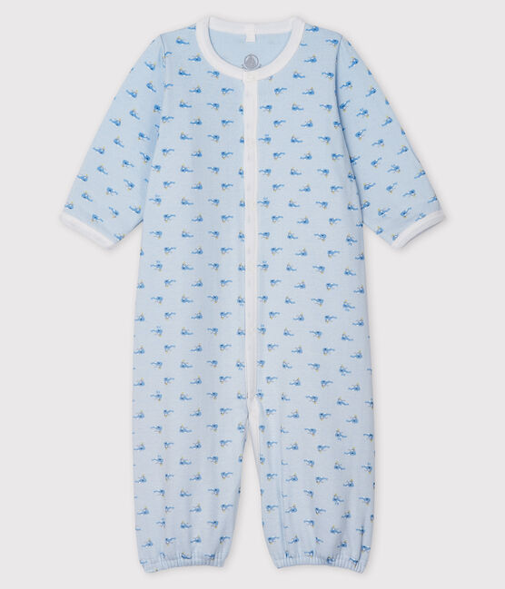 Combisac bebè a costine blu FRAICHEUR/bianco MULTICO