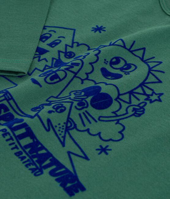 T-shirt a maniche lunghe in cotone con stampa bambino WILLOW