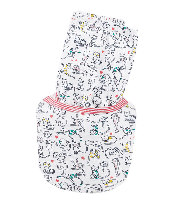 Pigiama bambina a costine bianco MARSHMALLOW/bianco MULTICO