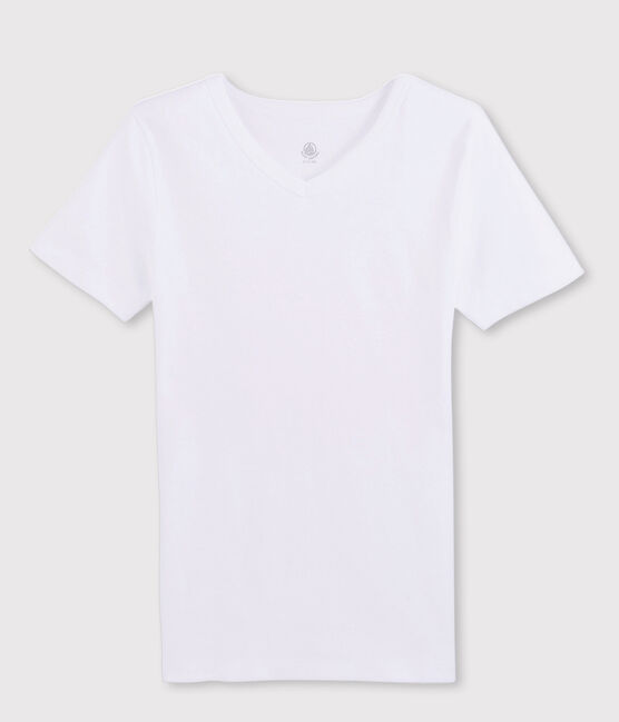T-shirt maniche corte scollo a V Uomo bianco ECUME