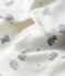 Confezione con cappellino nascita e muffole neonato a coste variante 2