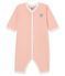 Tutina pigiama bambina a costine rosa ROSAKO/bianco MARSHMALLOW