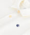 Polo a maniche corte in cotone tinta unita bambino bianco MARSHMALLOW