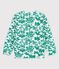 Felpa in molleton bambino bianco MARSHMALLOW/verde GAZON