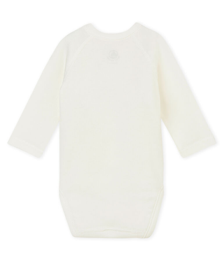 Nuovo body nascita a maniche lunghe bianco