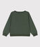 Felpa in molleton stampato bambino unisex verde AVORIAZ