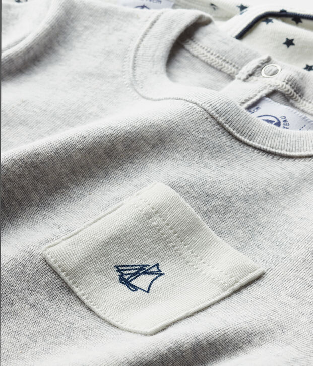 Confezione da 2 t-shirt beb&egrave; maschio multicolore