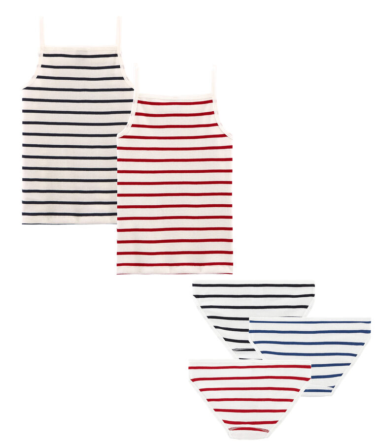 Lotto intimo da ragazza multicolore