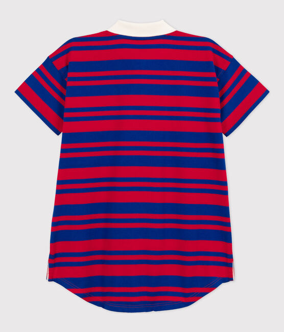 Abito a righe a maniche corte in cotone bambina PERSE/ PEPS