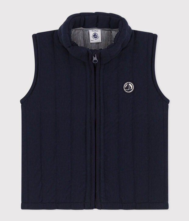 Giacca smanicata in tubique trapuntato per beb&egrave; SMOKING