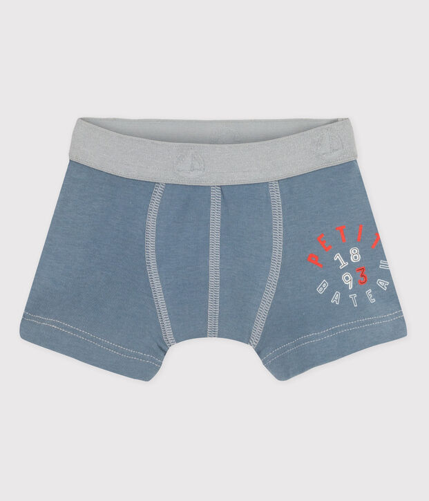 Boxer bambino cotone grigio/grigio