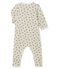 Tutina lunga da bebè in lana e cotone beige MONTELIMAR/bianco MULTICO