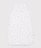 Sacco nanna neonato in cotone con stampa TOG 1,5 bianco MARSHMALLOW/bianco MULTICO