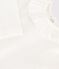 Body in cotone a manica lunga con colletto bianco MARSHMALLOW