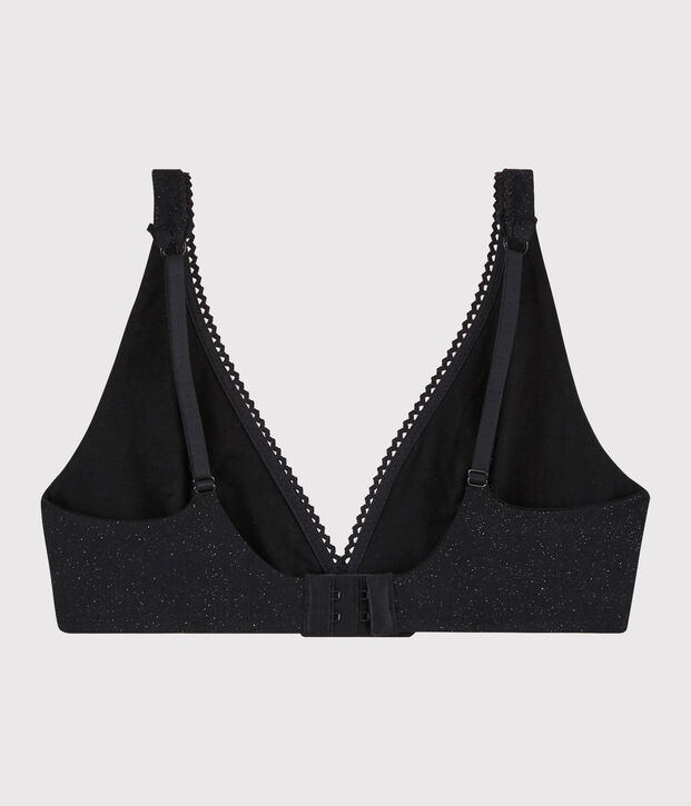 Reggiseno brillante donna nero/grigio