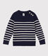Pullover bambina/bambino in lana e cotone