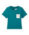 T-shirt bebé bambino tinta unita verde Olivier