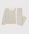 Pigiama donna in cotone bianco AVALANCHE/ ROVER/ MULTICO