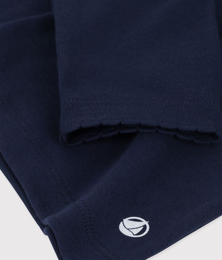 T-shirt bambina/bambino a maniche lunghe blu SMOKING