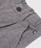 Pantaloni con pinces in flanella di cotone bambino grigio