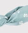 Fascia in popeline con stampa a fiori bambina blu PAUL/bianco MARSHMALLOW