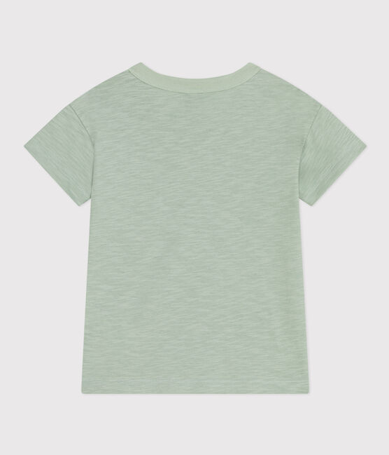 T-shirt bambino in jersey fiammato verde HERBIER