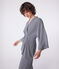 Kimono a righe donna blu SMOKING/bianco MARSHMALLOW