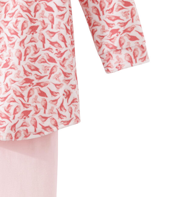 Camicia da notte per bambina con leggings rosa VIENNE/bianco MULTICO