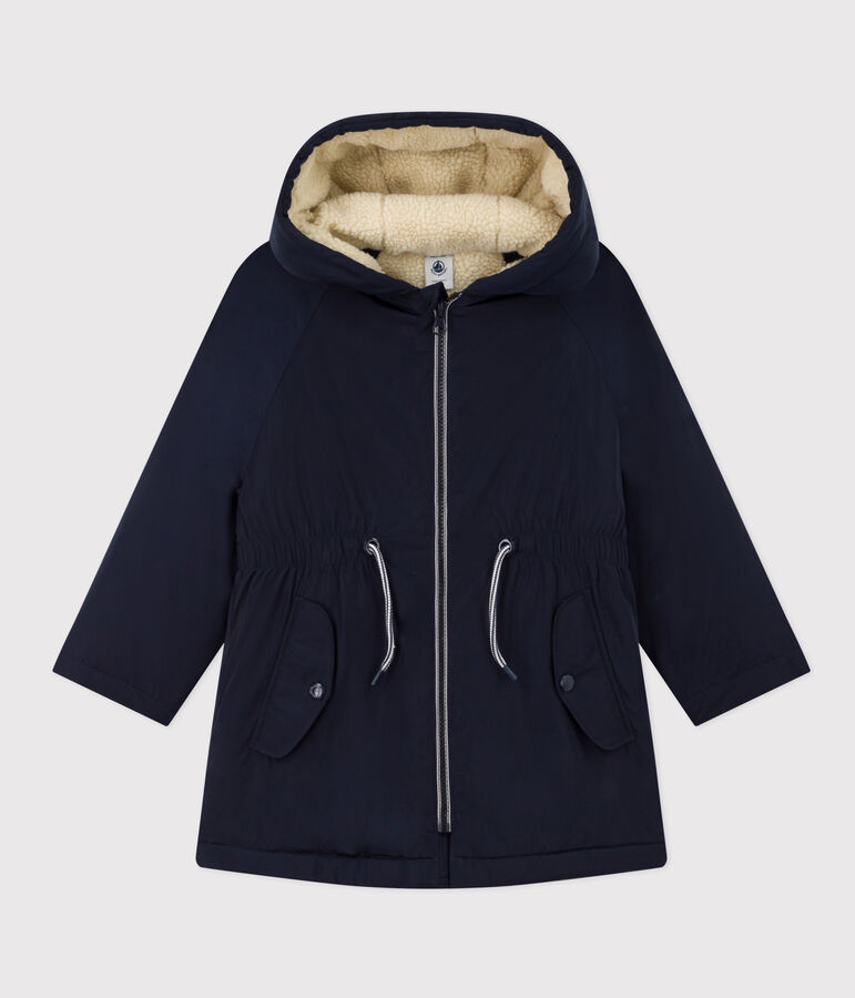 Parka bambina blu