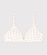 Reggiseno imbottito ragazza in cotone ed elastam motivo fiore