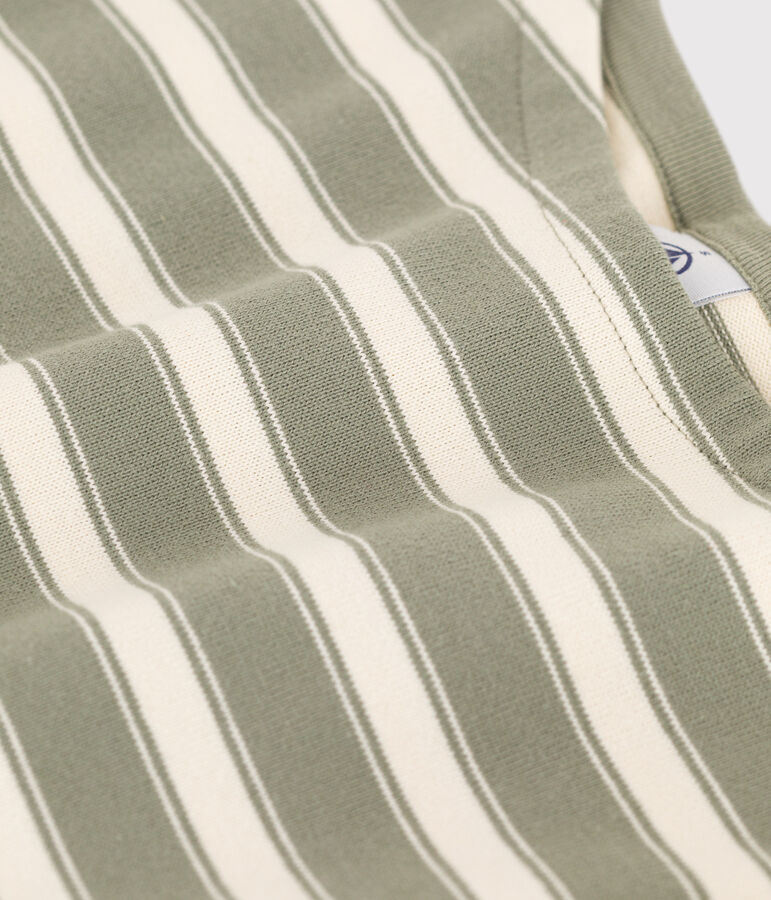 Marini&egrave;re in cotone Donna verde/ecru