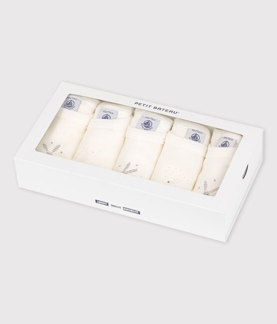 Confezione da 5 body bebè a costine. variante 1
