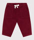 Pantaloni in velluto tinta unita neonato