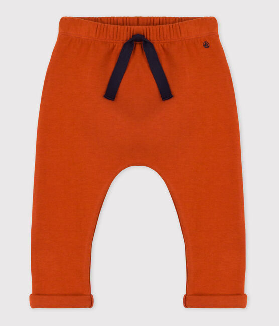 Pantaloni in jersey spesso per neonati marrone RUSTY