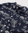 Pigiama corto fantasia Parigi bambino in cotone  blu MEDIEVAL/bianco ECUME
